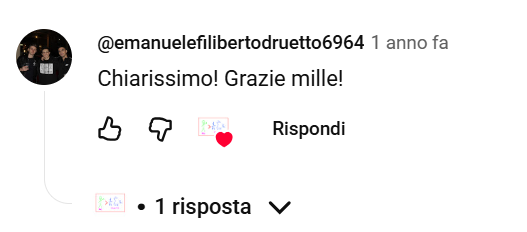 @emanuelefilibertodruetto6964: Chiarissimo! Grazie mille!
