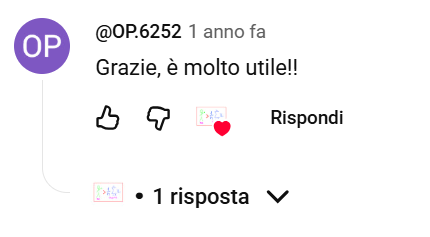 @OP.6252: Grazie, è molto utile!!